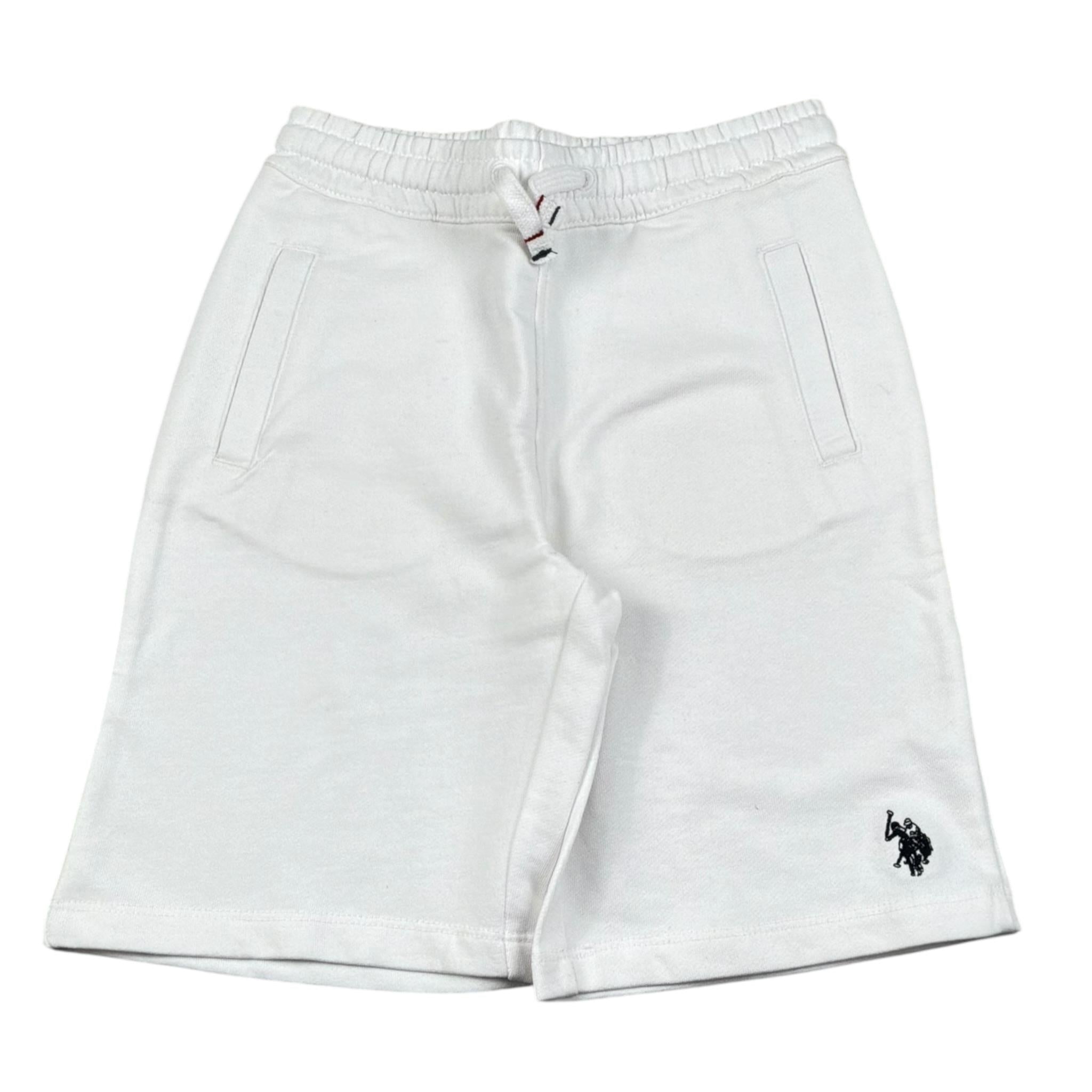 U.S. Pollo Assn Bermuda tinta unita In Tuta Bianco per Bambino 61366 BIANCO U.S. POLLO ASSN 