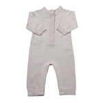 Lalalu' Pagliaccetto Tinta Unita Traforata per Neonata TML21P ROSA LALALU' 