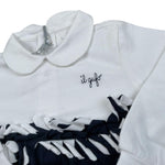 Il Gufo Tutina Bicolore con Stampa per Neonata P19TP254M0032 BIANCO/BLU IL GUFO 