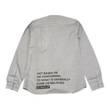 Dondup Camicia Tinta Unita Manica Lunga Fantasia A Righe Bianco per Bambino