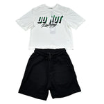 Do Not Conform Completo 2 Pezzi T-Shirt-Bermuda per Bambino DTS BIANCO/NERO DO NOT CONFORM 