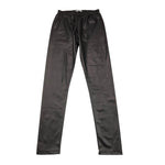 LU LU BY MISS GRANT leggins tinta unita in ecopelle Nero per Bambina LL3175 NERO LU LU BY MISS GRANT 
