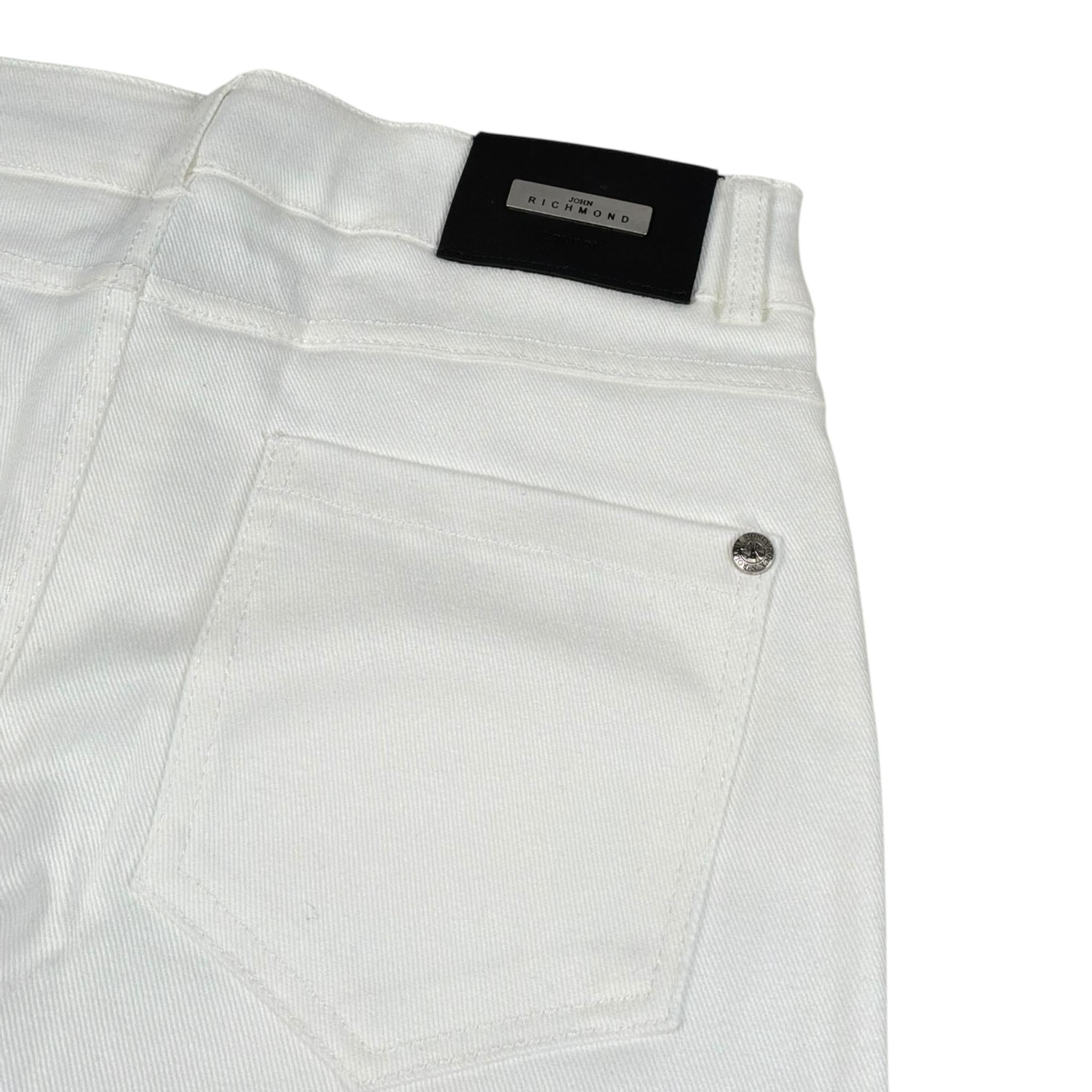 John Richmond Pantalone Tinta Unita con 5 Tasche per Bambino RBP25096JE BIANCO JOHN RICHMOND 