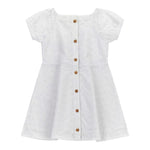 Guess Abito Mezza Manica Tinta Unita In Pizzo Sangallo per Neonata K4GK02WG680N BIANCO GUESS 