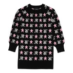 JOHN RICHMOND abito manica lunga in maglia con stampe logo Nero per Bambina RGA24004VEXX NERO JOHN RICHMOND 