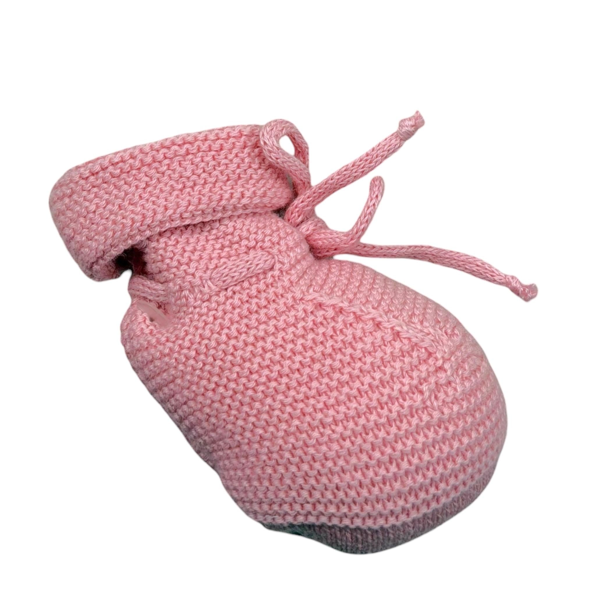 Le Coconne Babbucce Tinta Unita per Neonata LCN0575 ROSA LE COCONNE 