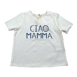 Zhoe & Tobiah T-Shirt Girocollo Tinta Unita con Stampa per Neonato BSE9B PANNA ZHOE & TOBIAH 