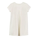 Monnalisa T-Shirt Girocollo Tinta Unita con Stampa per Bambina 197601S3 PANNA MONNALISA 