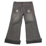 EMC jeans tinta unita modello palazzo Nero per Bambina BZ7103 NERO EMC 