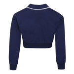 Monnalisa Felpa Aperto con Bottoni Tinta Unita per Bambina 19E801 BLU MONNALISA 