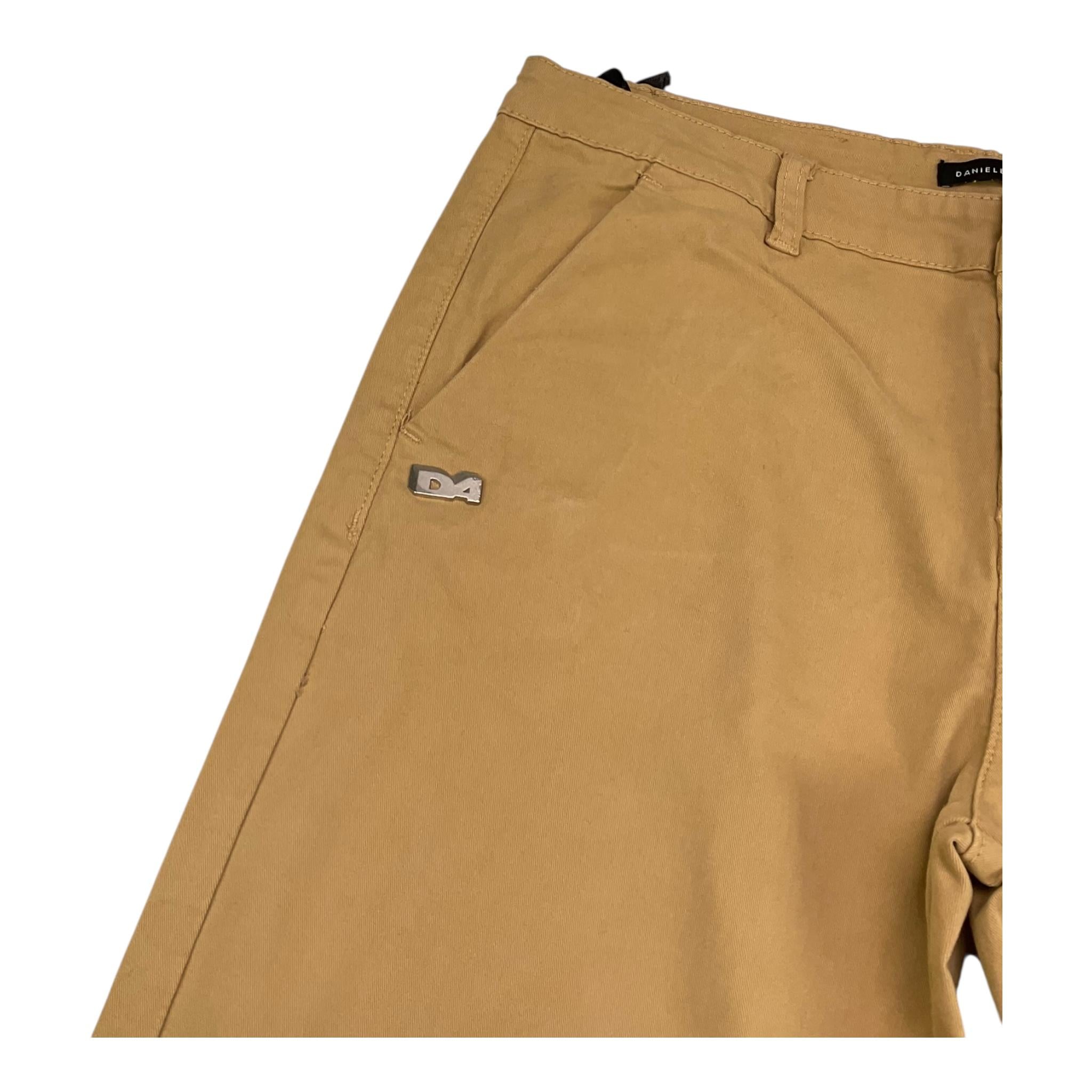 DANIELE ALESSANDRINI pantalone tinta unita con tasche americane Cammello per Bambino 1231P00017X CAMMELLO DANIELE ALESSANDRINI 