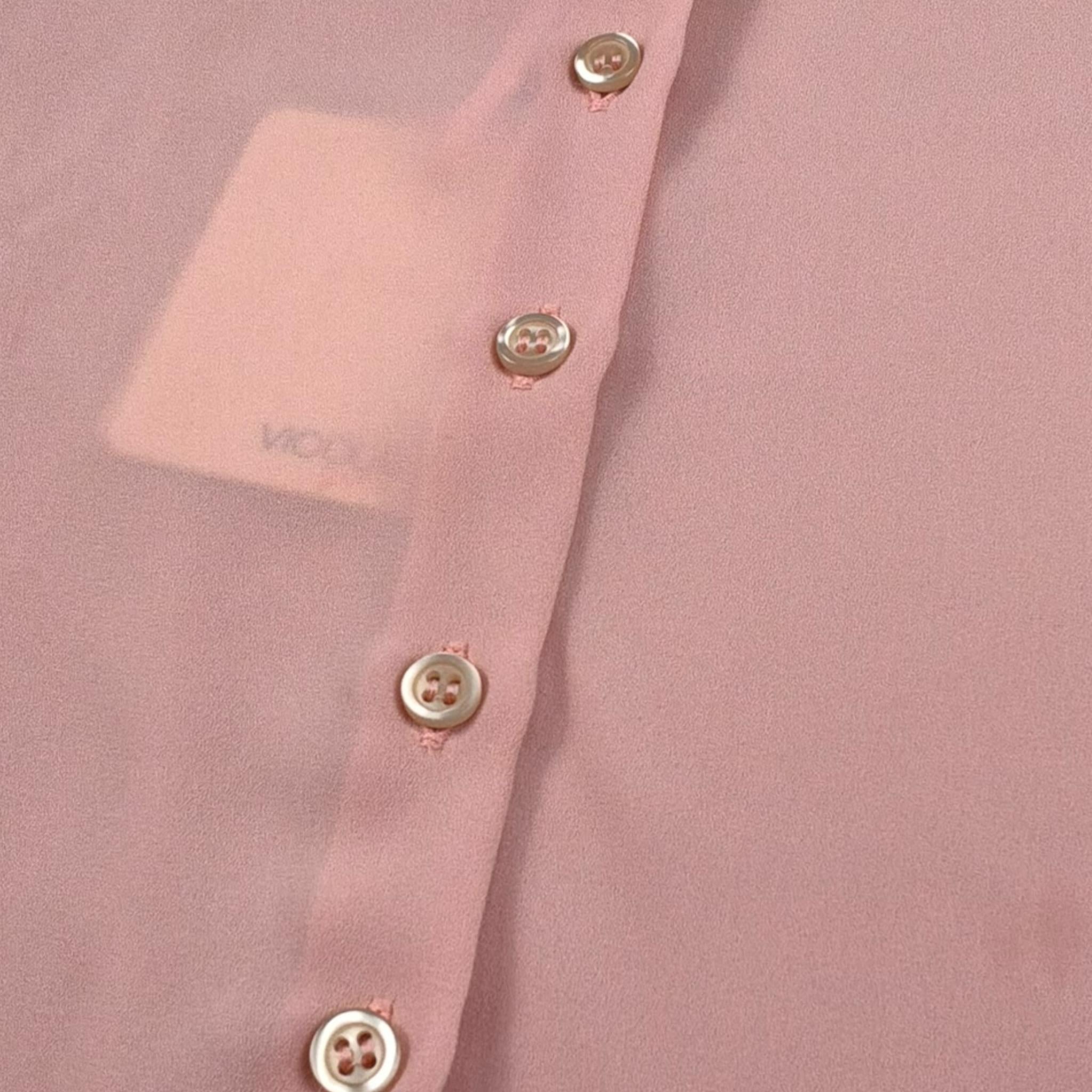 Vicolo Camicia Tinta Unita con Colletto per Bambina 3145C00113 ROSA VICOLO 