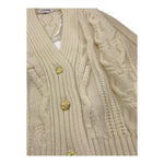 DONDUP cardigan tinta unita con bottoni Panna per Bambina DFMA017 PANNA DONDUP 