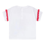 Guess T-Shirt Girocollo Tinta Unita con Stampa per Neonata K5RI12K6YW4XX BIANCO GUESS 