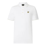 Lyle&Scott Polo Mezza Manica Tinta Unita per Bambino SPB200V BIANCO LYLE&SCOTT 