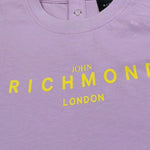 John Richmond Abito Tinta Unita con Stampa per Neonata RIP25005VE LILLA JOHN RICHMOND 