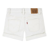 Levi'S Short Tinta Unita con Girovita Regolabile per Bambina 4EH272 BIANCO LEVI'S 