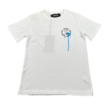 G2Firenze T-Shirt Girocollo tinta unita con Stampa Bianco per Bambino 00811 BIANCO G2FIRENZE 
