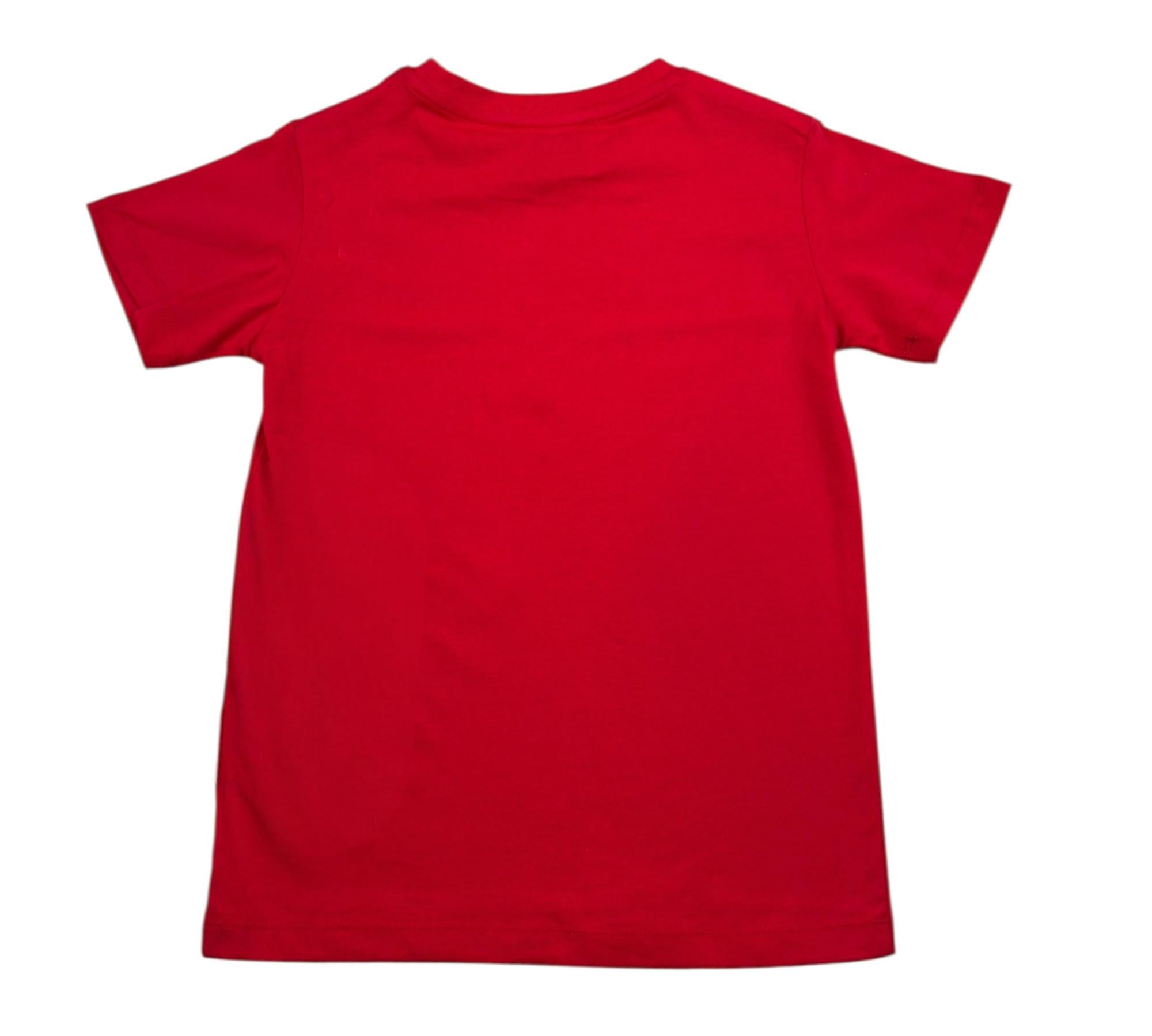 Trussardi T-Shirt Girocollo Tinta Unita con Logo per Bambino TBP26051TS ROSSO TRUSSARDI 