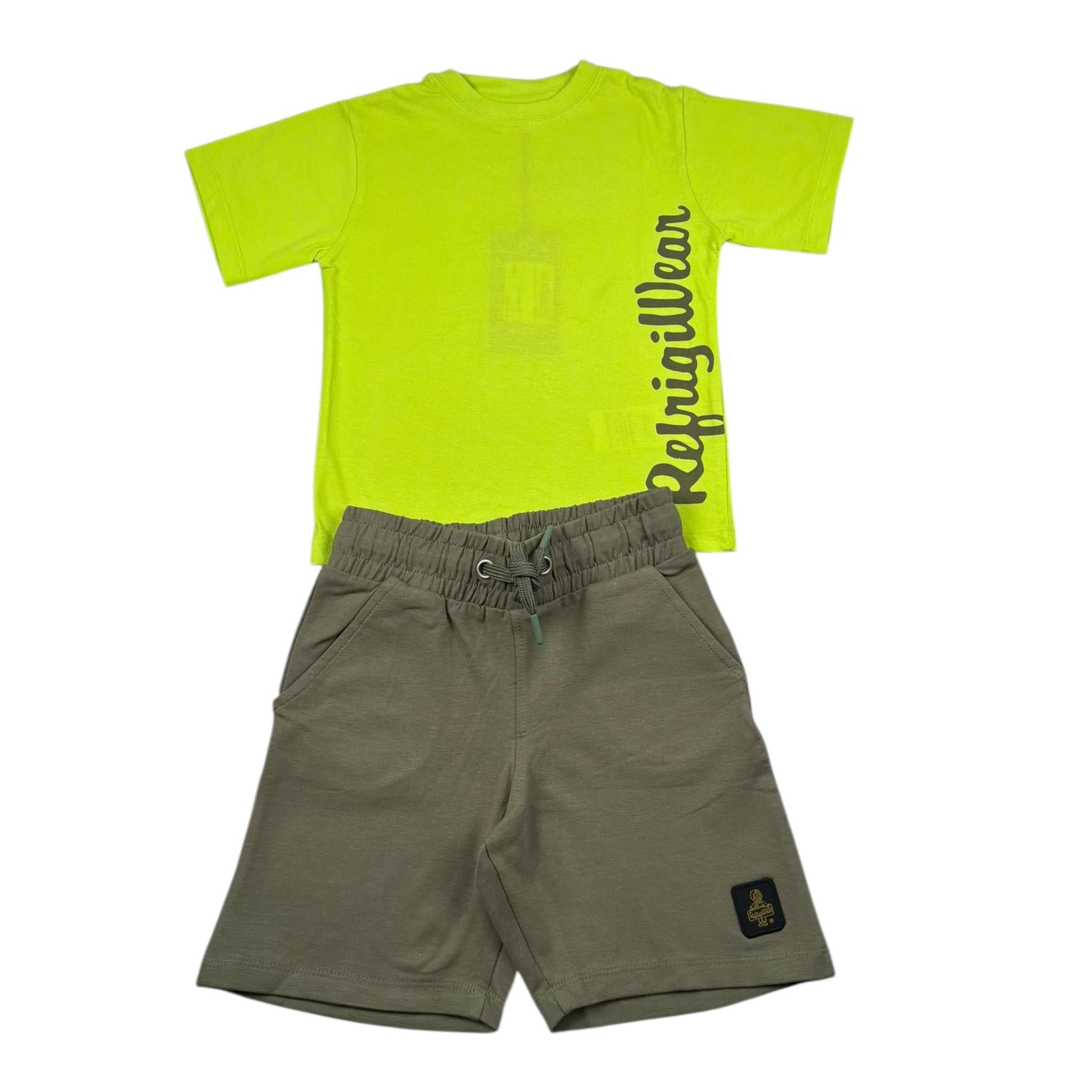 Refrigiwear Completo 2 Pezzi T-Shirt-Bermuda per Bambino R1100W25 VERDE REFRIGIWEAR 