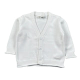 Lalalu' Cardigan Tinta Unita con Logo per Neonata MGL1P BIANCO LALALU' 