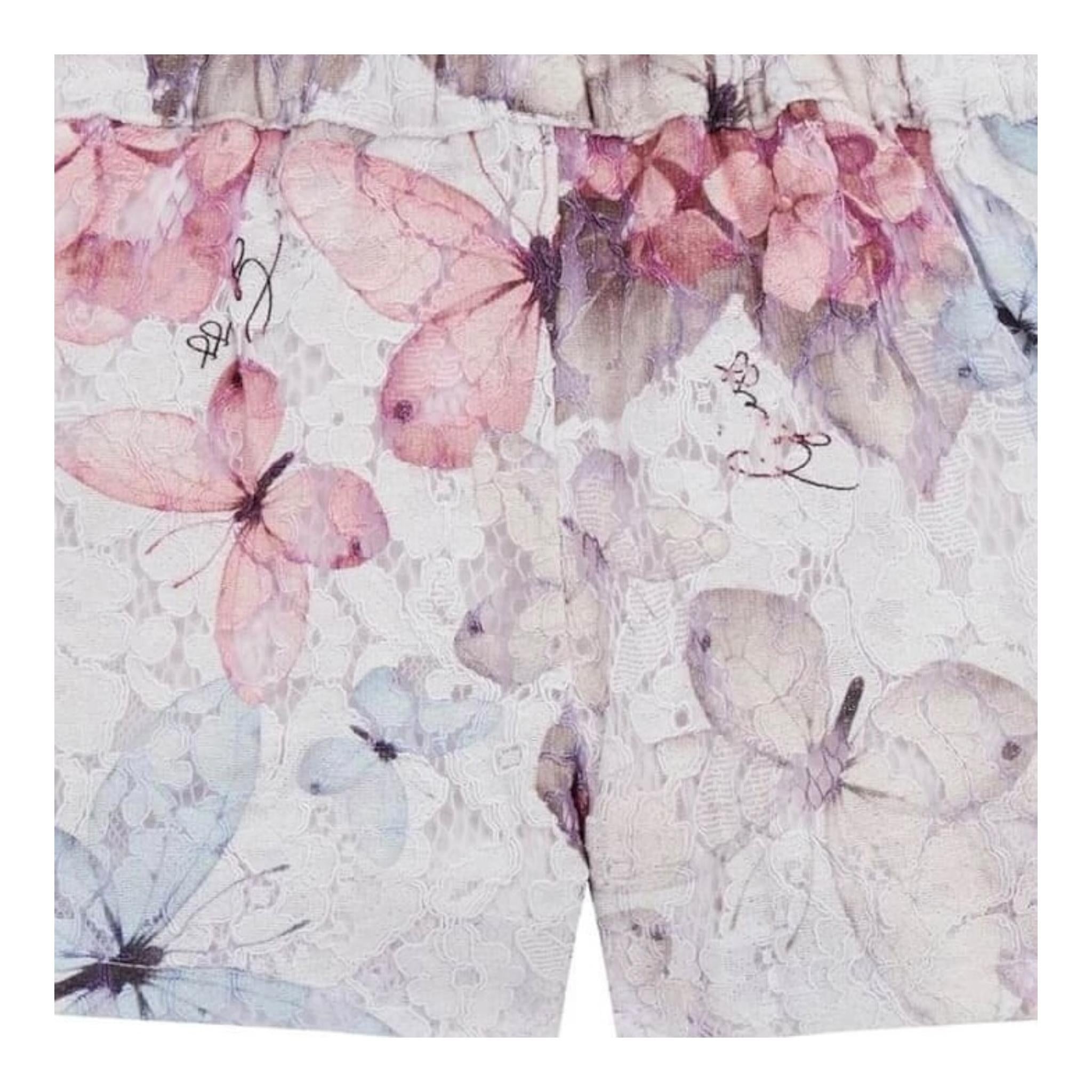 Guess Short Tinta Unita con Ricami per Neonata K5RD09WF6J0X BIANCO GUESS 