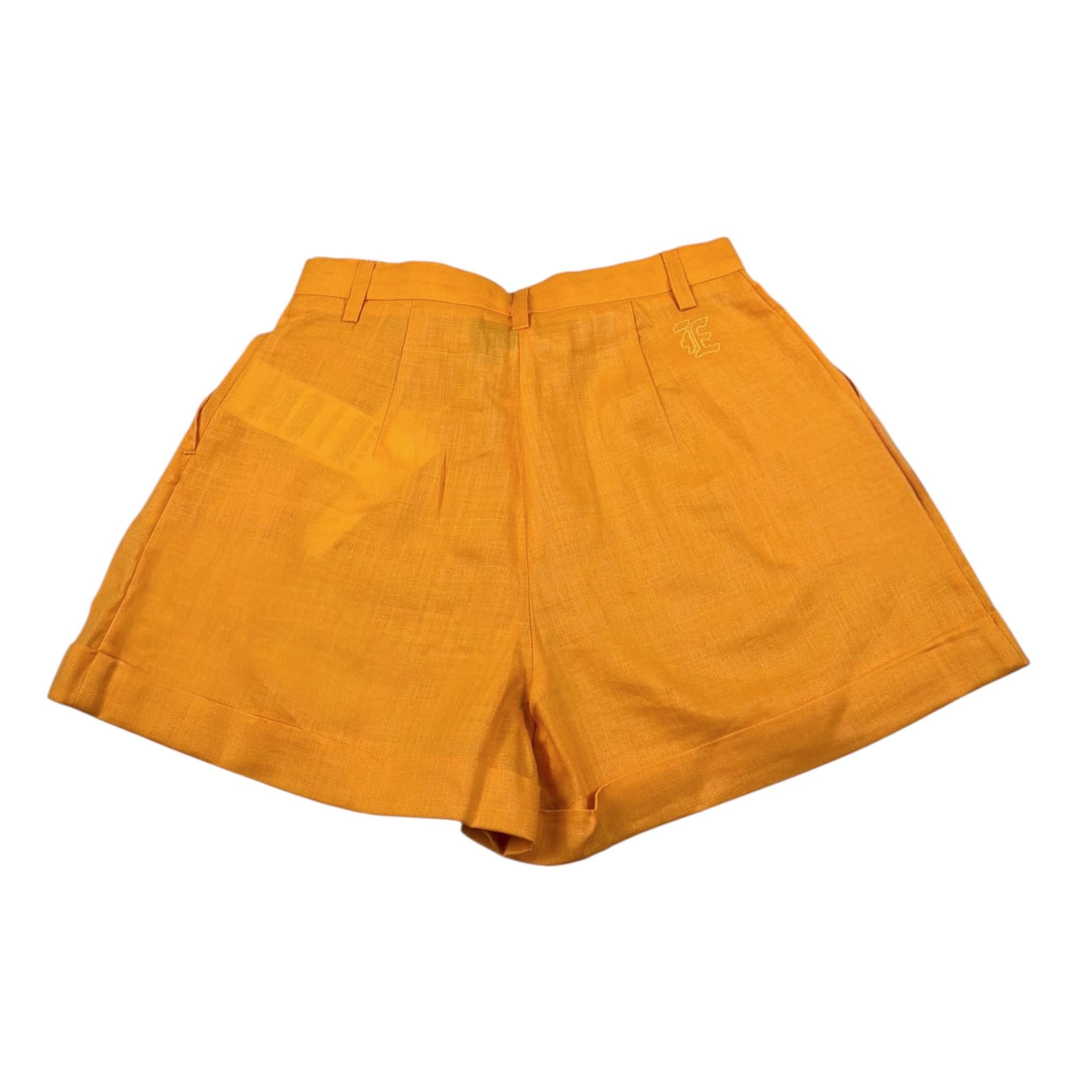 Ermanno Scervino Short Tinta Unita con Girovita Regolabile per Bambina SFBE021 SENAPE ERMANNO SCERVINO 