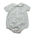 Wedoble Pagliaccetto Mezza Manica Tinta Unita con Stampe per Neonato V2504716A BIANCO WEDOBLE 