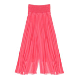 Dixie Pantalone Tinta Unita Modello Palazzo Rosa Per Bambina