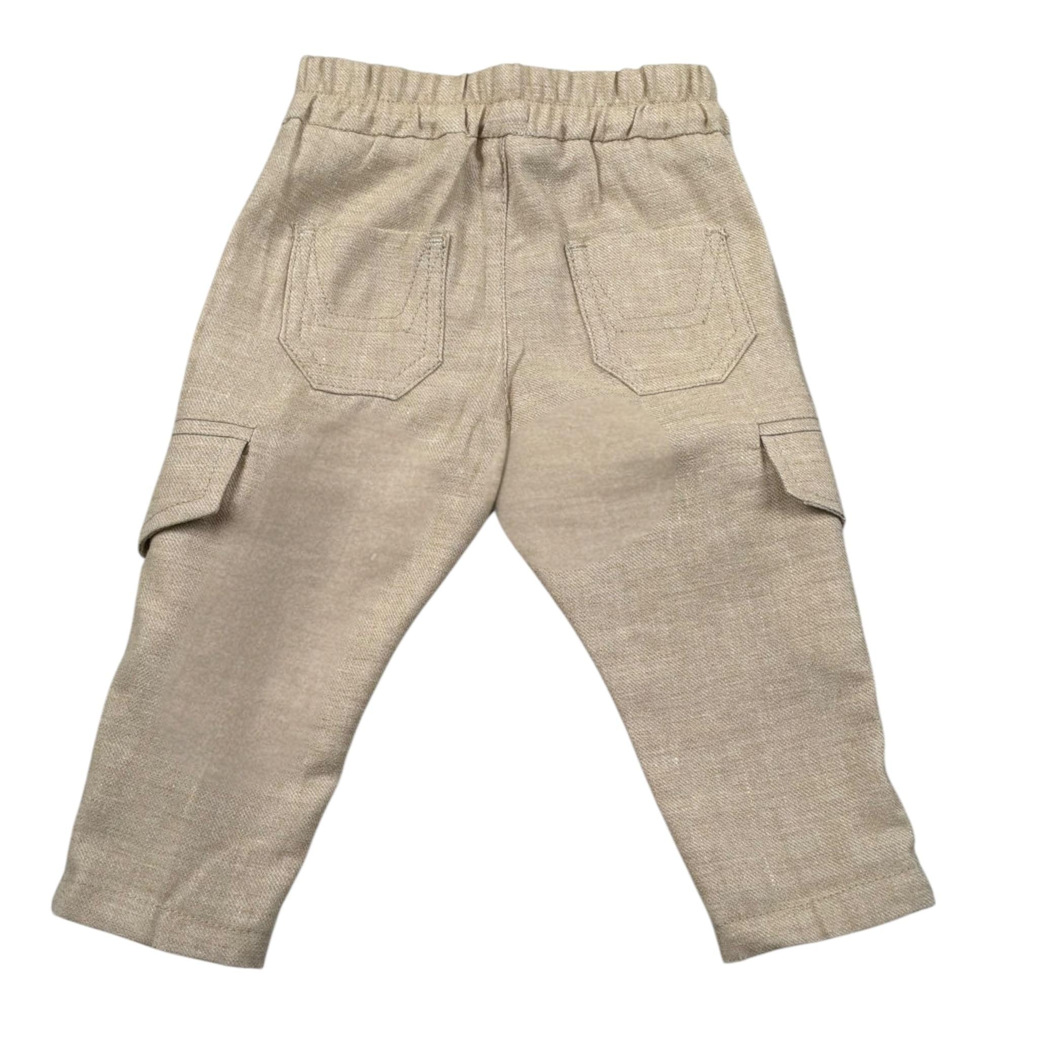 Jeckerson Pantalone Tinta Unita Ocon Elastico In Vita per Neonato JN4054 BEIGE JECKERSON 