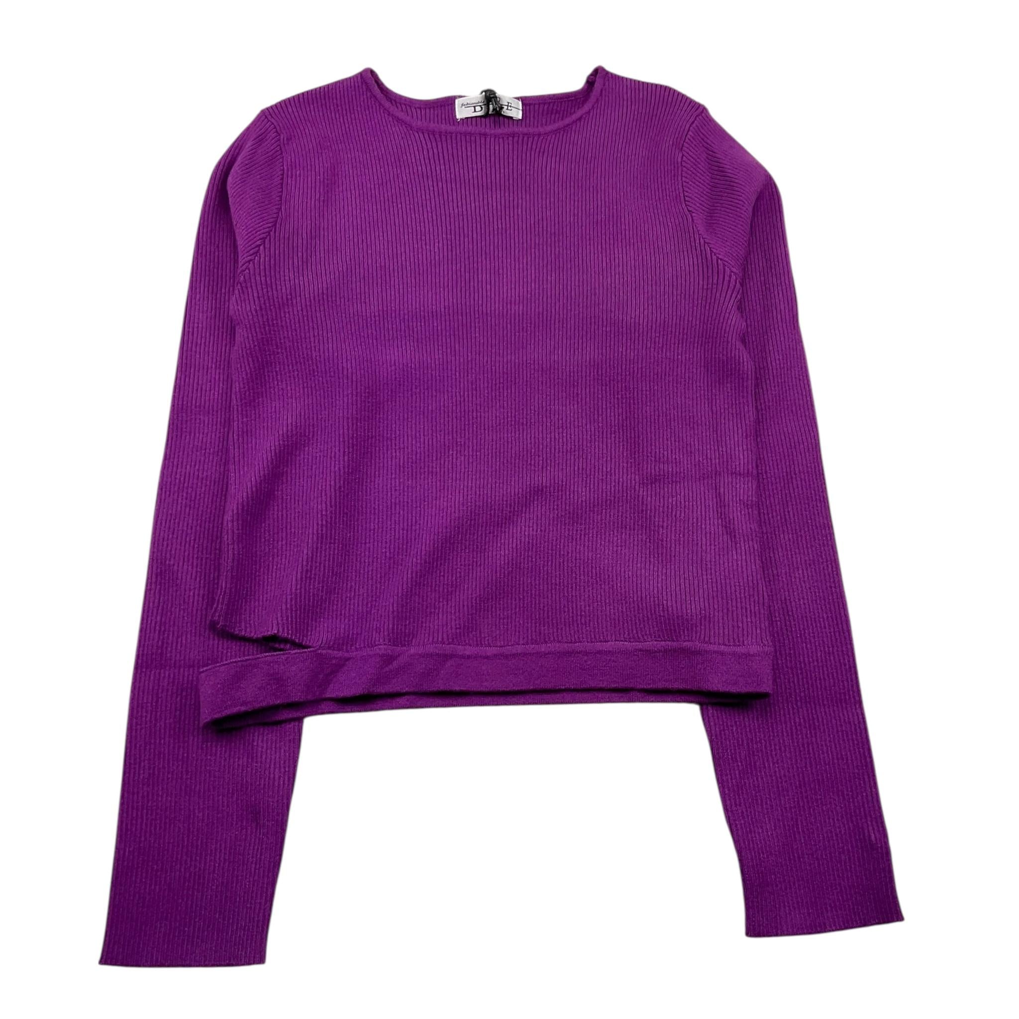 TO be too shirt girocoll tinta unita Viola per Bambina TBT2432 VIOLA TO be too 