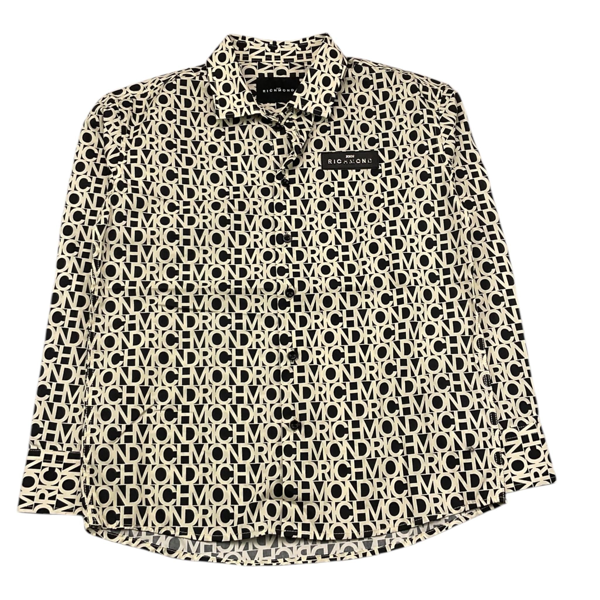 JOHN RICHMOND camicia manica lunga fantasia logo Beige per Bambino RBA25044CA BEIGE JOHN RICHMOND 