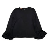 IMPERIAL KIDS shirt tinta unita con rouches Nero per Bambina FJ63230G68 NERO IMPERIAL KIDS 