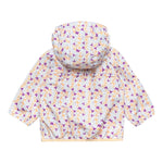 K-Way Giubbino Tinta Unita con Zip E Cappuccio per Neonata K2137YW BIANCO K-WAY 