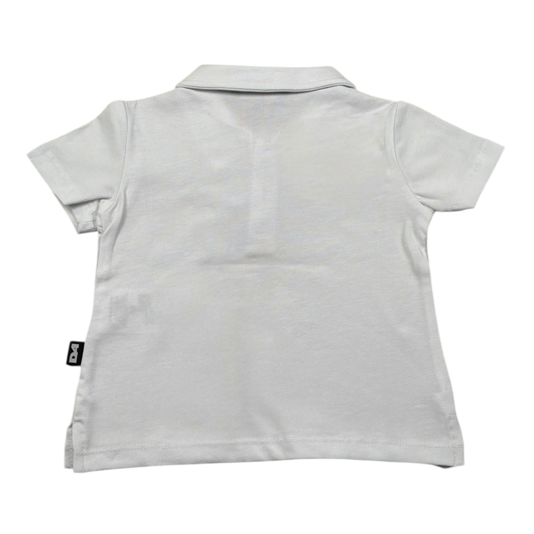 Daniele Alessandrini Polo Mezza Manica Tinta Unita con Logo per Neonato 1296MP00209 BIANCO DANIELE ALESSANDRINI 