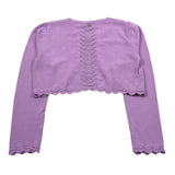 Abel & Lula Coprispalle tinta unita con Ricami Glicine per Bambina 5366 GLICINE ABEL & LULA 