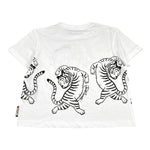 Just Cavalli T-Shirt Girocollo Tinta Unita con Stampa per Bambina JGP26181TS BIANCO JUST CAVALLI 