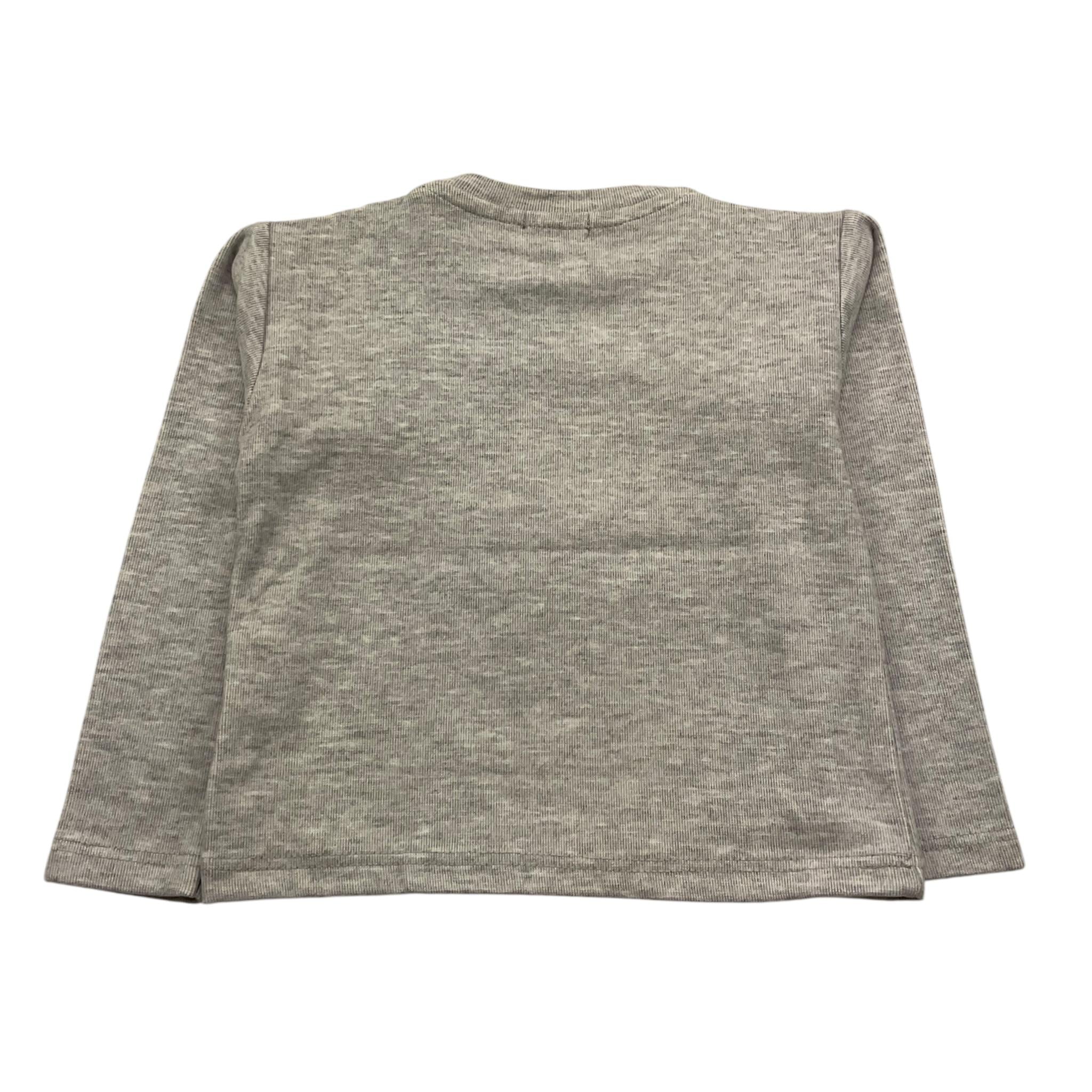 NANAN maglia girocollo tinta unita con stampe Grigio per Neonato I2312524GR GRIGIO NANAN 