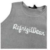 Refrigiwear Top Giromanica Tinta Unita con Stampa Logo per Bambina 334TRFJS25 GRIGIO REFRIGIWEAR 
