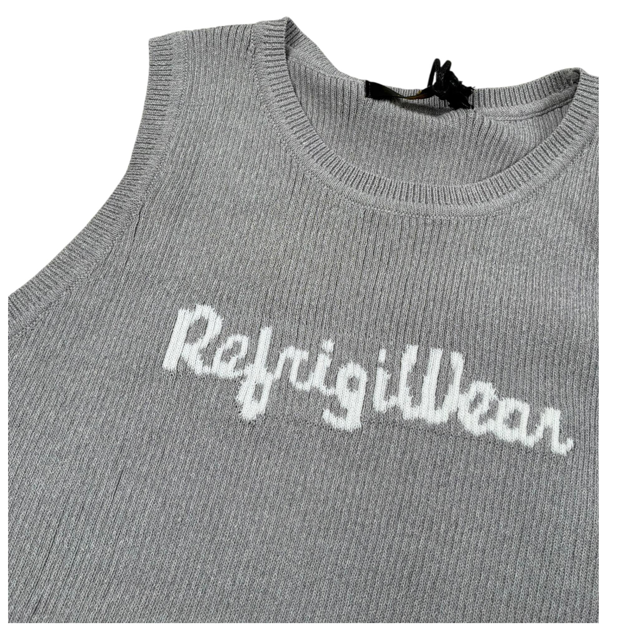 Refrigiwear Top Giromanica Tinta Unita con Stampa Logo per Bambina 334TRFJS25 GRIGIO REFRIGIWEAR 