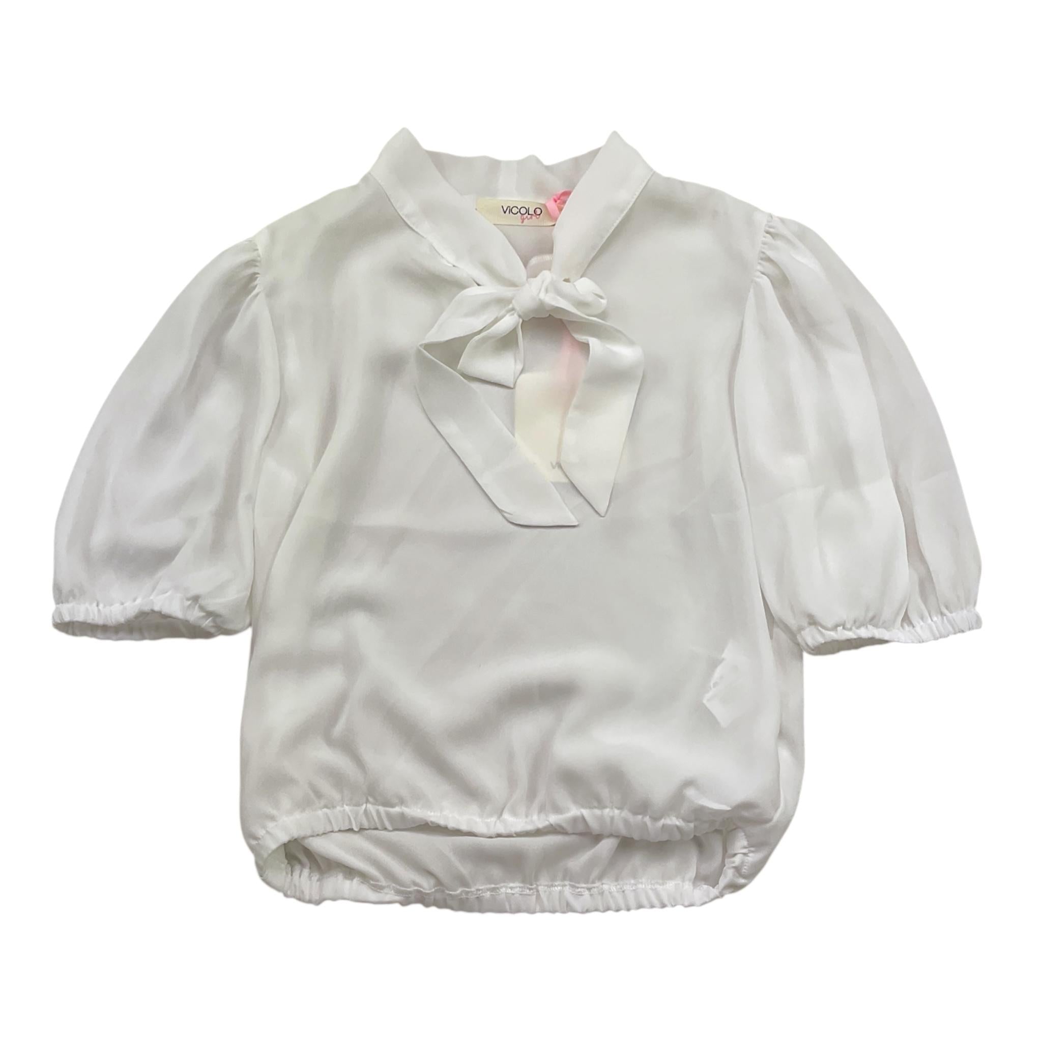 Vicolo Camicia Tinta Unita  per Bambina 3146C00079 BIANCO VICOLO 