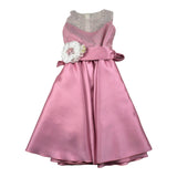Magnifica Lulu Abito Cerimonia Giromanica Tinta Unita per Bambina AGATHAR ROSA MAGNIFICA LULU 