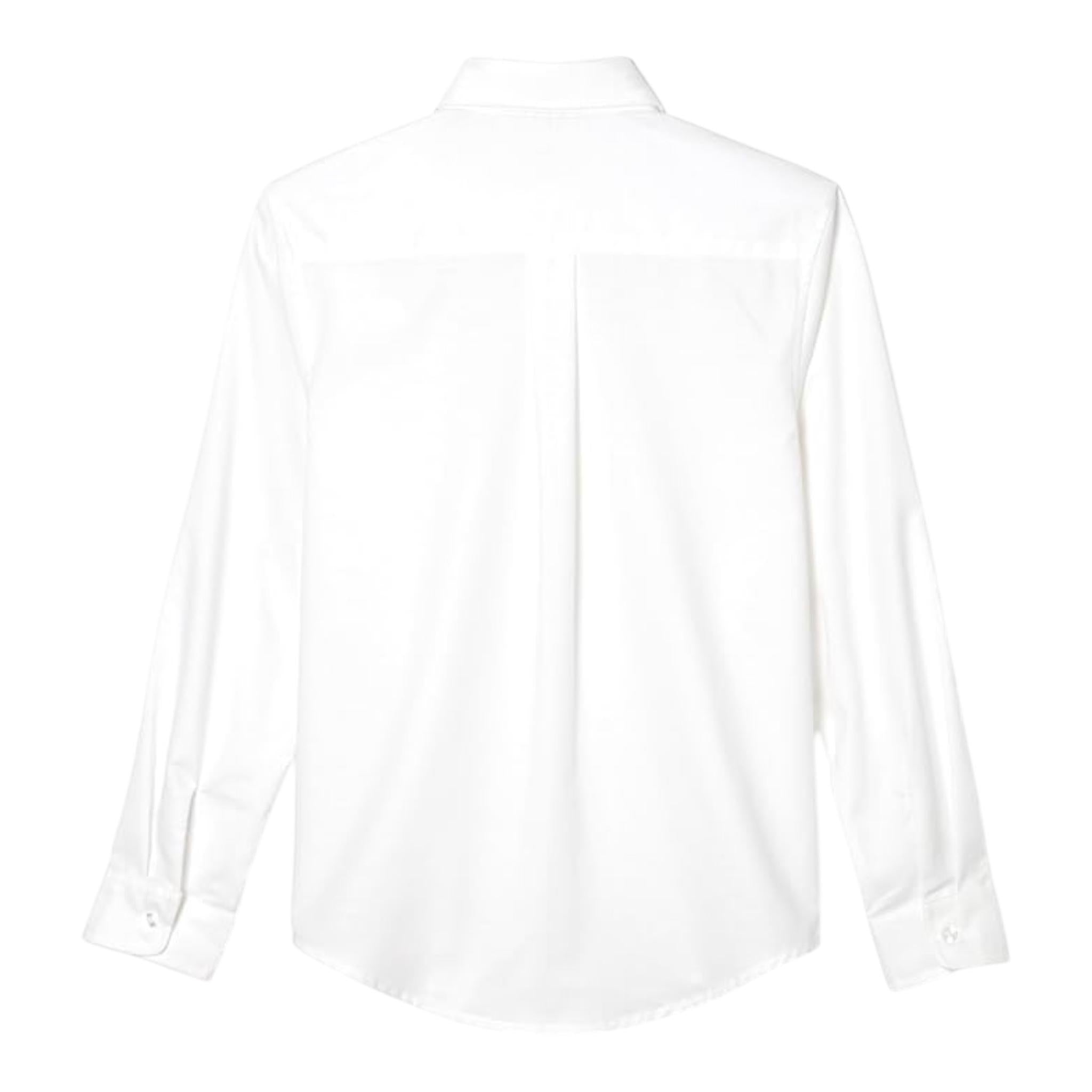 Tommy Hilfiger Camicia Manica Lunga Tinta Unita per Bambino KB0KB09550X BIANCO TOMMY HILFIGER 
