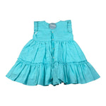 Juliana Abito Giromanica tinta unita Turchese per Bambina 25127X TURCHESE JULIANA 