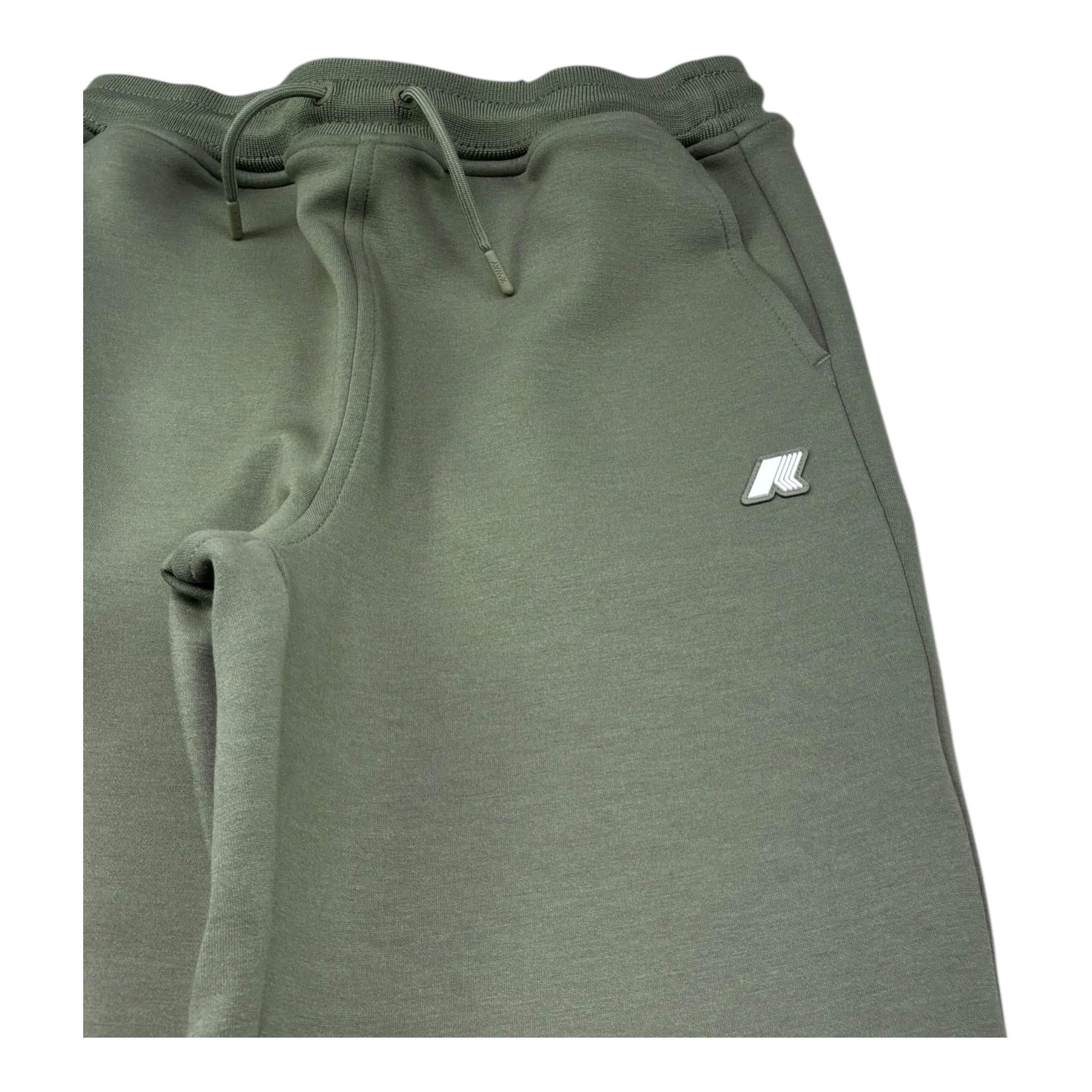 K-Way Pantalone Tinta Unita con Logo per Bambino K8135RW VERDE K-WAY 