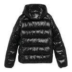 SAVE THE DUCK giubbino tinta unita con zip e cappuccio Nero per Bambina J31280B NERO SAVE THE DUCK 