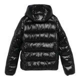 SAVE THE DUCK giubbino tinta unita con zip e cappuccio Nero per Bambina J31280B NERO SAVE THE DUCK 