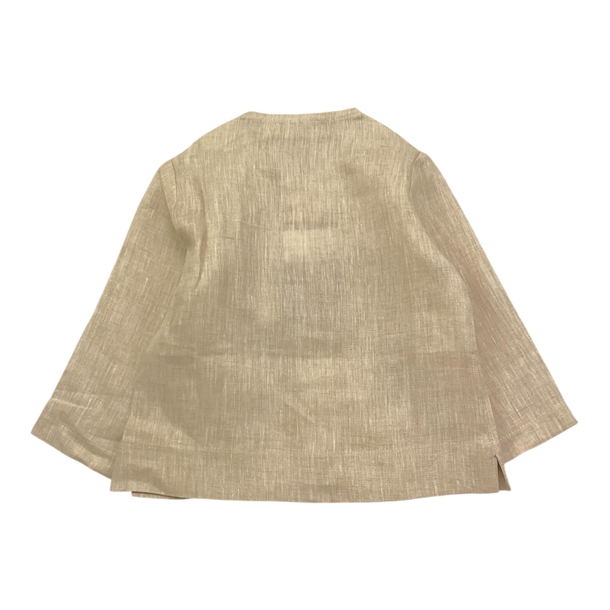 La Stupenderia Camicia Tinta Unita con Manica Lunga per Neonato TJCM67N BEIGE LA STUPENDERIA 