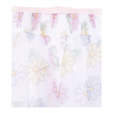 Monnalisa Abito Mezza Manica con Gonna Tulle per Bambina 31E906J BIANCO MONNALISA 