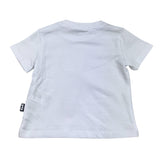 Daniele Alessandrini T-Shirt Girocollo Tinta Unita con Taschino Bianco per Neonato